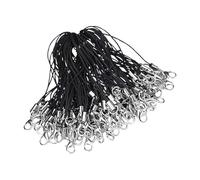 Catenella Con Charm Per Telefono - 100 Pezzi Cinturino Charm Con Moschettone Lobster - Cordoncino Per Polso E Custodia Telefono | Per Donne E Uomini Per Borsa Zainetto Utilizzo Esterno Portachiavi