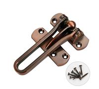 Catenella di sicurezza in lega di zinco con chiusura a vite per hotel, 1 pezzo (bronzo rosso)