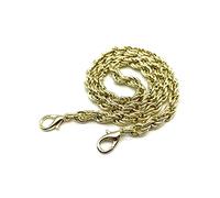 Catenella in ferro per realizzare tracolle e manici di borse e borsette o da usare come pezzo di ricambio. Colori a scelta tra e oro chiaro 50 cm Light gold