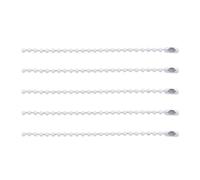 Catenella in Metallo da Appendere 20/40pcs Perline Catene Adatto a Catena Chiave/Bambole/Etichetta Etichetta A Mano Connettore Cottura Vernice chain per Creare Portachiavi Collane(WHITE,60pcs lot)