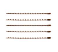 Catenella in Metallo da Appendere 20/40pcs Perline Catene Adatto a Catena Chiave/Bambole/Etichetta Etichetta A Mano Connettore Cottura Vernice chain per Creare Portachiavi Collane(Brown,20pcs lot)
