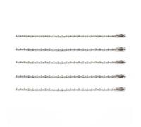 Catenella in Metallo da Appendere 20/40pcs Perline Catene Adatto a Catena Chiave/Bambole/Etichetta Etichetta A Mano Connettore Cottura Vernice chain per Creare Portachiavi Collane(Silver,60pcs lot)