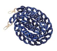 Catenella per Borsa in Acrilico Blu, Rimovibile, per Tracolla e Spalla | Doppio Moschettone, Accessorio Decorativo, Facile da Montare, per Borsa a Tracolla e Spalla, Viaggio e Incontri