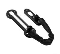 Catenella sicura per porta con design antifurto, in lega di zinco, adatta per case e maggiore sicurezza dei bambini (nero)