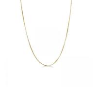 Catenina Argento 925 veneziana dorata lunghezza a scelta 40/45/50 cm gioiello uomo donna unisex elegante casual adatto per essere indossato da solo o per un ciondolo