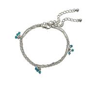 Catenina da Donna Semplice con cavigliera in Argento a Forma di cavigliera in Argento a Catena Infinita Creativa e utile Durability