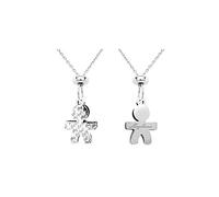 Catenina e ciondolo My Bebè maschietto in argento 925 personalizzabile con nome