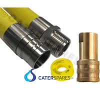 Caterhose Ristorazione Commerciale Equipment Giallo Gas Calze Flessibile (1 \ 2