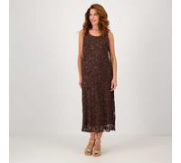 Caterina Lancini Abito a fiori in tulle con paillettes