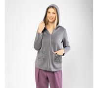 Caterina Lancini Felpa con cappuccio e tasche paillettes