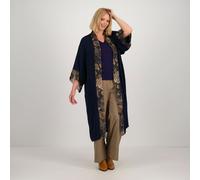 Caterina Lancini Kimono in raso di viscosa con inserti in voile