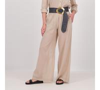 Caterina Lancini Pantaloni palazzo in tessuto ramié e cotone