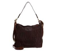 CATERINA LUCCHI shopper borsa Stripes Tapiro Shoulder Bag Cognac