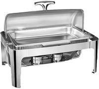 Catering Heating rs - Stainless Steel Buffet Hot Plates, Buffet rs, Heating Plates, Hot Pot Buffet Sets, Heating Plates For Parties, Holidays And Enterta,Visual Cover - Single-9L (Round Steel Cover 6L