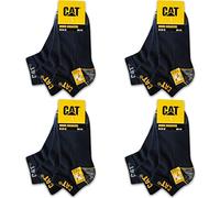 Caterpillar 12 paia di calzini da lavoro CAT WORK SNEAKERS da lavoro, per sneaker, da lavoro, taglia 39-50, 12 paia di colore blu, 47-50