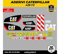 Caterpillar 428 F2 decalcomanie adesivi kit Completo