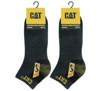 Caterpillar 6 Paia Calze Sneaker Lavoro Doppio Rinforzo Punta Tallone Cotone