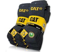 CAT Caterpillar 6 paia di calzini da lavoro REAL WORK SOCKS da donna e uomo, calzini da lavoro, calzini da lavoro, taglia 35-50, grigio., 46-50