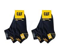 Caterpillar 6 paia di calzini da lavoro CAT WORK SNEAKERS da lavoro, per sneaker, da lavoro, taglia 39-50, 6 paia di colore blu, 43-46