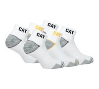 Caterpillar 6 paia di calzini da lavoro CAT WORK SNEAKERS da lavoro, per sneaker, da lavoro, taglia 39-50, 6 paia di colore bianco, 39-42