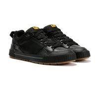 Cat er Axiom Black (P726782) - Sneaker da uomo in pelle nera con lacci, antiscivolo e traspirante, resistente, design moderno, Nero , 40 EU