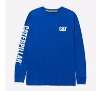 Caterpillar Men's Trademark Banner Long Sleeve Tee, Memphis Blue, S