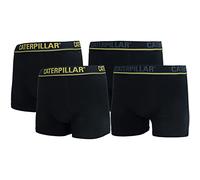 Caterpillar Boxer Uomo, Confezione da 4, Bordo Elastico Varie Fantasie, Cotone (Nero, L)