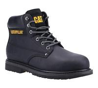 Caterpillar CAT Workwear Powerplant S3 GYW - Stivali di sicurezza da lavoro da uomo, Nero, 41 EU