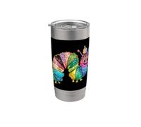Caterpillar con asterischi Bicchiere termico in acciaio inox doppia parete
