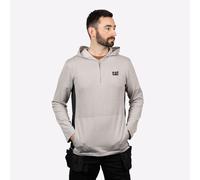 Caterpillar Coolmax Felpa Uomo Quarter Zip Comoda Grigia Heather Grey