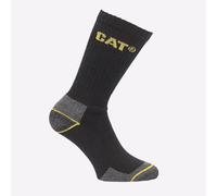Caterpillar Crew Work 3 Paia Pack Calze Nere Comfort One Size Uomo