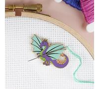 Caterpillar Cross Stitch Needle Minder Drago per Punto Croce, Cucito, Ricamo e Accessori per Il Cucito, Smalto e Magnetico