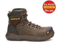 Caterpillar Diagnostico 2.0 Uomo Sicurezza Stivale pelle Impermeabile Marrone