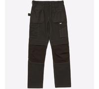 Caterpillar Essenziale da Uomo Elasticizzato Lavoro Safety Pantaloni Neri (32R