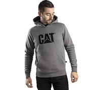 Caterpillar Felpa con Cappuccio Cat W10646-016-L, Grigio mlange, L