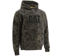 Caterpillar Felpa con Cappuccio con Marchio, Camo Notturno, L Uomo