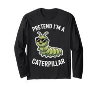 Caterpillar Finge Divertente Caterpillar Maglia a Manica