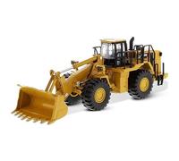 Caterpillar- Gatto Diecast Masters 85697 Radlader 988H - Veicolo da Costruzione con vetrina, Scala 1:64, Circa 19,8 x 5,9 x 6,8 cm, a Partire da 8 Anni, per Collezionisti e Come Regalo, Colore Giallo