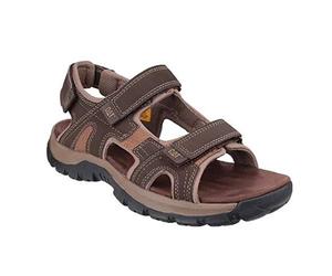 Caterpillar GILES, Sandali a Punta Aperta Uomo, Marrone (Dark Brown), 44 EU