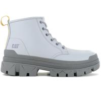 NUOVO CAT Caterpillar Hardwear Mid Boots - Stivali in pelle grigio P111330 OR...