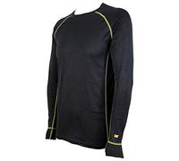 Caterpillar Maglia Termica a Maniche Lunghe, Assorbimento umidità, Caldo, Comodo, Tessuto di Alta qualità suto di Alta qualità (Nero, XL)