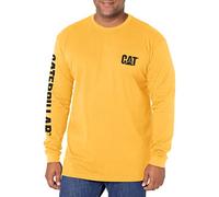Caterpillar Maglietta da Uomo a Maniche Lunghe T-Shirt, Giallo