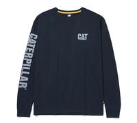 Caterpillar Maglietta da Uomo Trademark Banner a Maniche Lunghe (Regular And Big & Tall), Blu Scuro