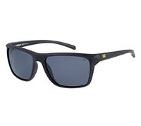 Caterpillar Men's CTS-8012 Polarized Square Sunglasses, Matte Black, 58 mm