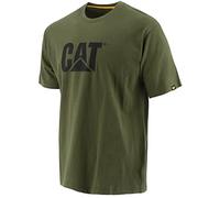 Caterpillar Mens TM - Maglietta a Maniche Corte con Logo - Uomo (XXXL) (Verde)