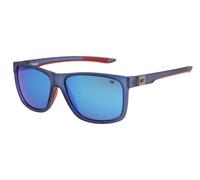 Caterpillar Occhiali da Sole Polarizzate Uomo CTS-8027 106P Opaco Navy/Red/ Blu