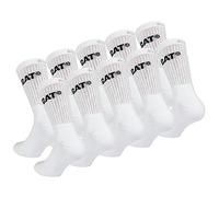 Caterpillar Performance Socks 10 Paia Calze Uomo, Soletta e Collo del Piede in Spugna, Punta e Tallone Rinforzati, Cotone (Bianco, 39-42)