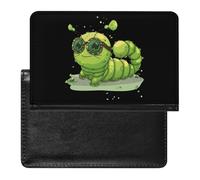 Caterpillar - Porta passaporto per occhiali e insetti, per uomo e donna, in pelle PU, per passaporto, portafoglio da viaggio