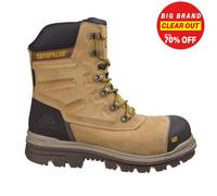 Caterpillar Premier Uomo Pelle Impermeabile Funzionamento Outdoor Safety Da Tan
