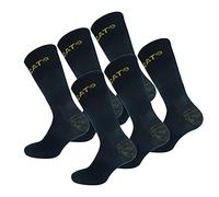 Caterpillar Premium Work Socks 6 Paia di Calze da Lavoro Uomo Scarpe Antinfortunistiche, Doppio Rinforzo su Punta e Tallone, Ottima Qualità Spugna di Cotone (Blu, 47-50)